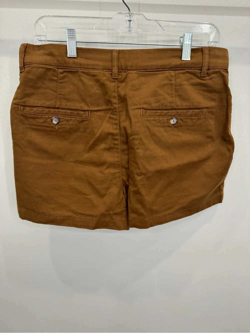 Free People High-Waist Pleated Tan Shorts